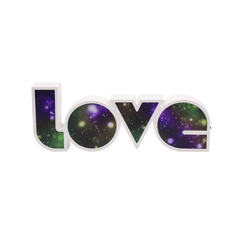Avtoit | Modern Art Deco waterproof PS LOVE letters LED table lamp for the bedroom