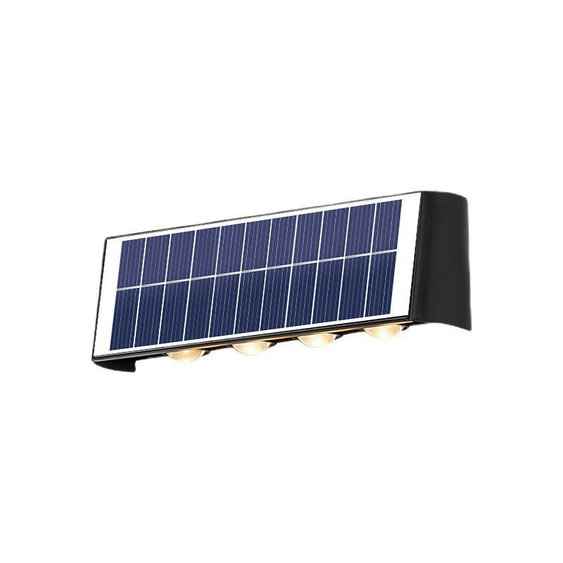 Avtoit | Modern Simplicity Solar Waterproof Rectangular ABS PMMA LED Wall Light Lamp For Outdoor Patio