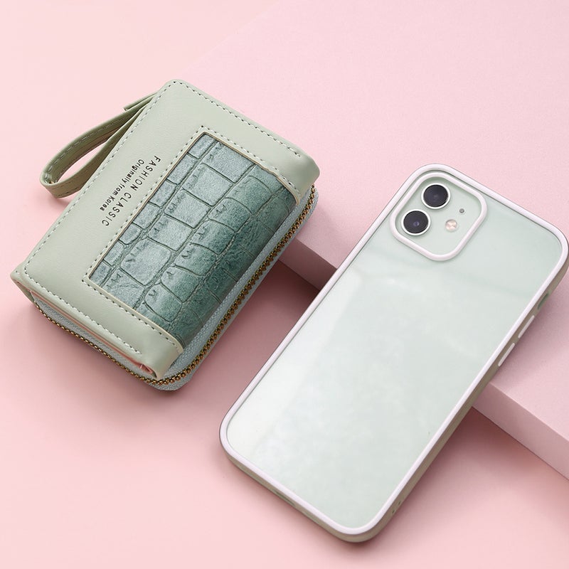 Avtoit | Large Capacity Multi-Card Zipper Tri-Fold Coin Purse