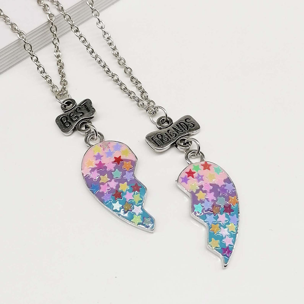 Avtoit | Heart Pendant Best Friends Forever Friendship Necklace