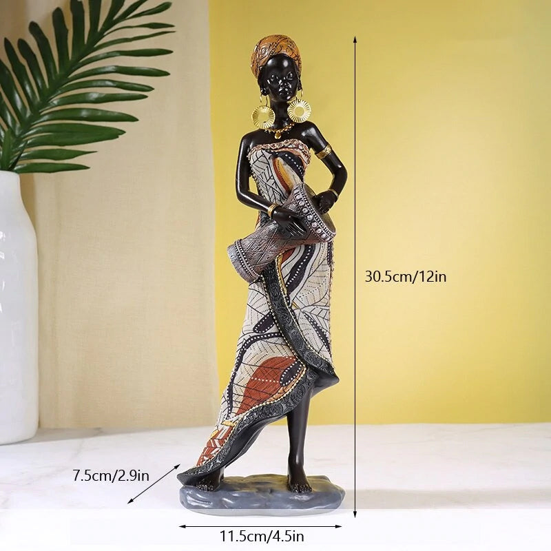 Avtoit | African Female Musician Sculpture