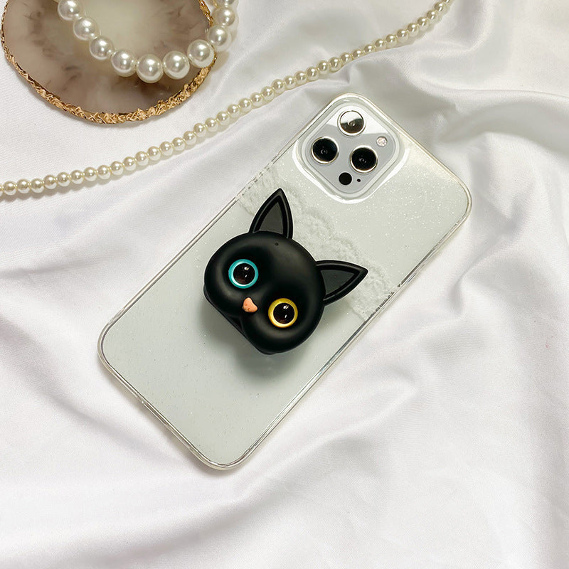 Avtoit | 3D cute kitten phone holder with mini mirror