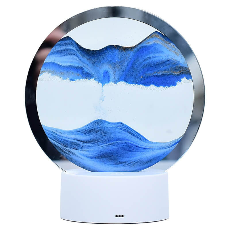 Avtoit | Creative Round Hourglass Quicksand 3D LED Night Light Table Lamp