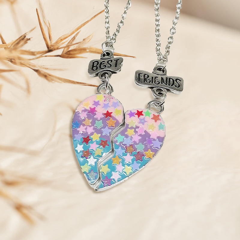 Avtoit | Heart Pendant Best Friends Forever Friendship Necklace