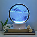 Avtoit | Creative Round Hourglass Quicksand 3D LED Night Light Table Lamp