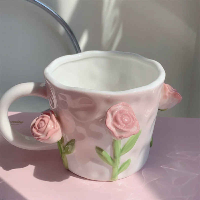 Avtoit | 3D Floral Hand-painted Mug