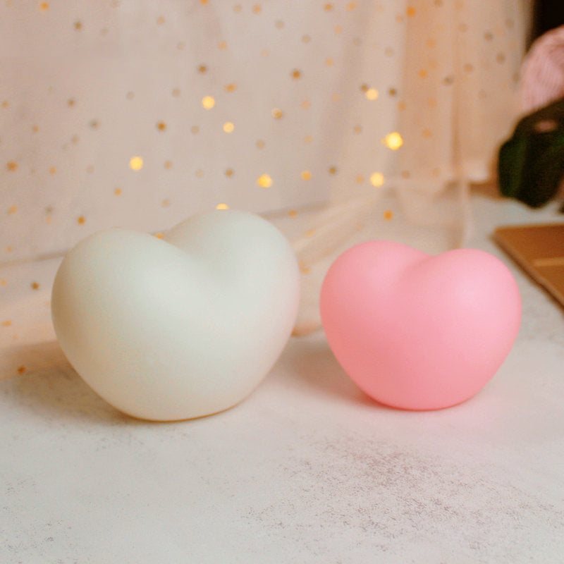 Avtoit | LuvSphere Silicone LED Night Light | Heart-Shaped Design | Table Lamp | Warm Mood Light | Decorative