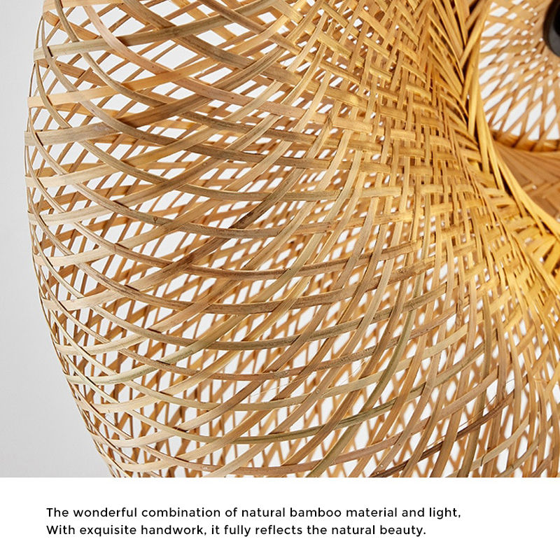 Avtoit | Rattan Woven Bamboo - Pendant Light - Led - Light