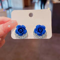 Avtoit | Blue Rose Stud Earrings