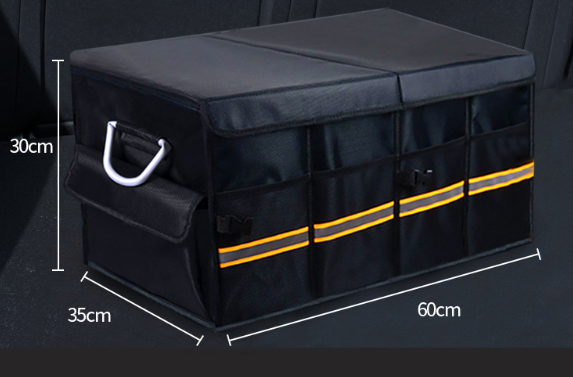 Avtoit | Car Trunk Organizer Foldable Cover Durable Sturdy Thickened Plate Collapsible Trunk Storage Box