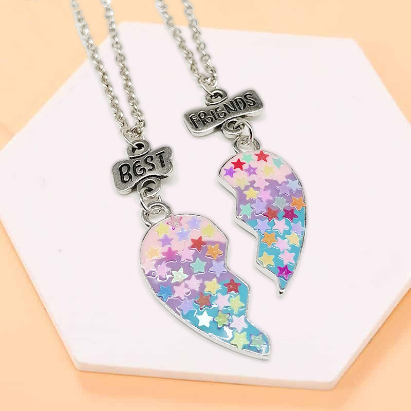 Avtoit | Heart Pendant Best Friends Forever Friendship Necklace