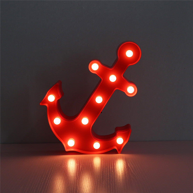 Avtoit | Scandinavian modern Boat Anchor ABS Battery LED Wall Sconce Lamp