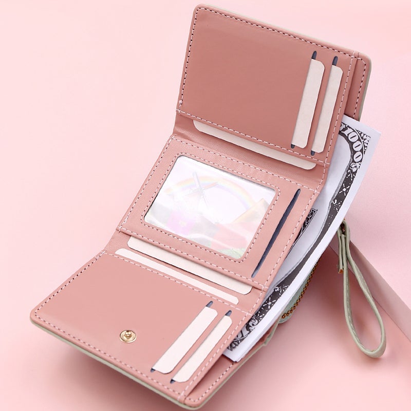 Avtoit | Large Capacity Multi-Card Zipper Tri-Fold Coin Purse