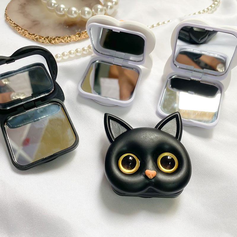 Avtoit | 3D cute kitten phone holder with mini mirror