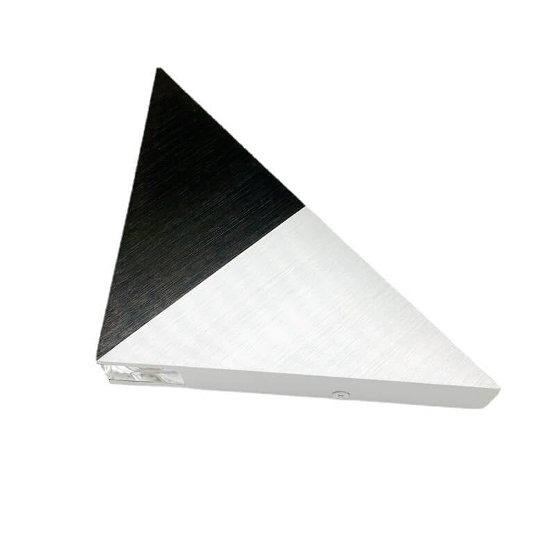 Avtoit | TriLumina Prism LED Wall Light | Creative Pyramid Design | Aluminum & Acrylic | Colored Light Options