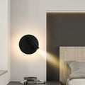 Avtoit | Modern Minimalistic Rectangular Round Iron Aluminum LED Wall Lamp For Bedroom