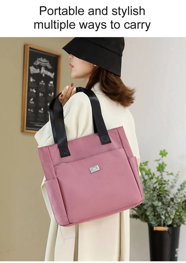 Avtoit | Nylon shoulder bag with large capacity – water-repellent with multiple pockets