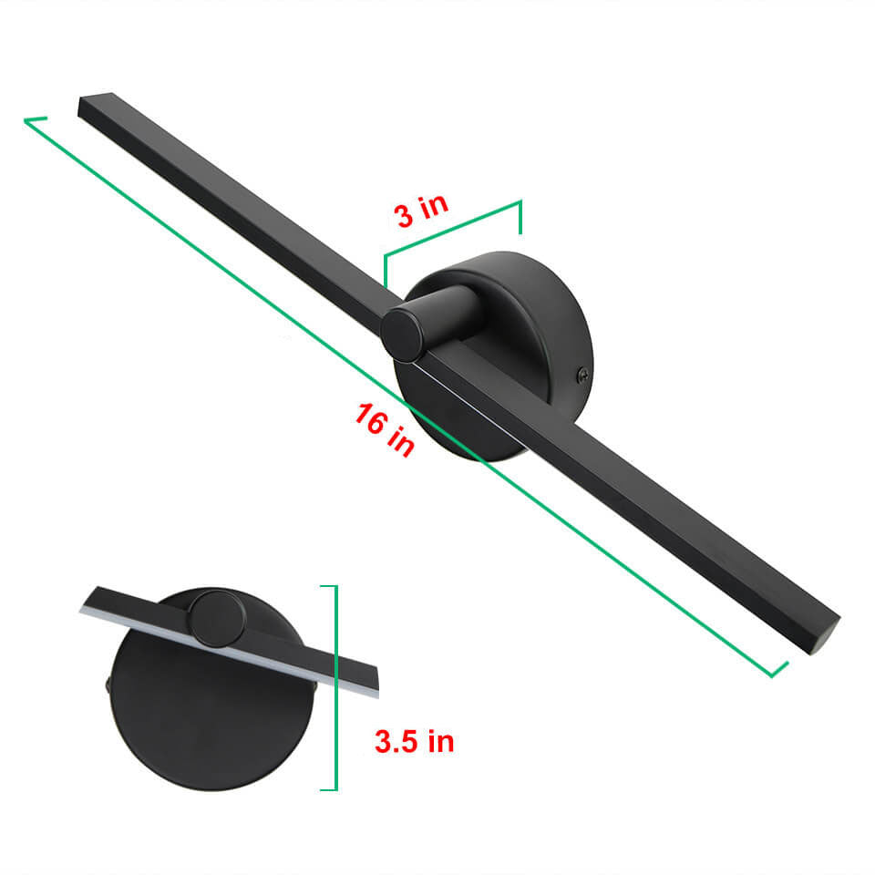 Avtoit | Nordic Minimalist Aluminium Long Bar Switch LED Mirror Wall Light Lamp
