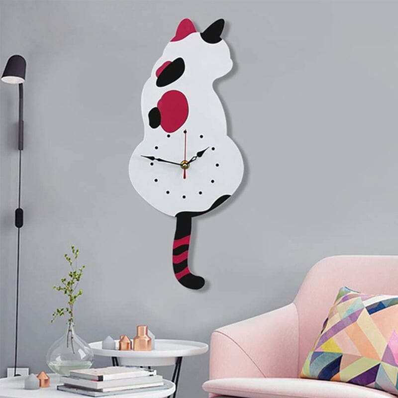 Avtoit | Nordic Cat Wobble-Tail Wall Clock