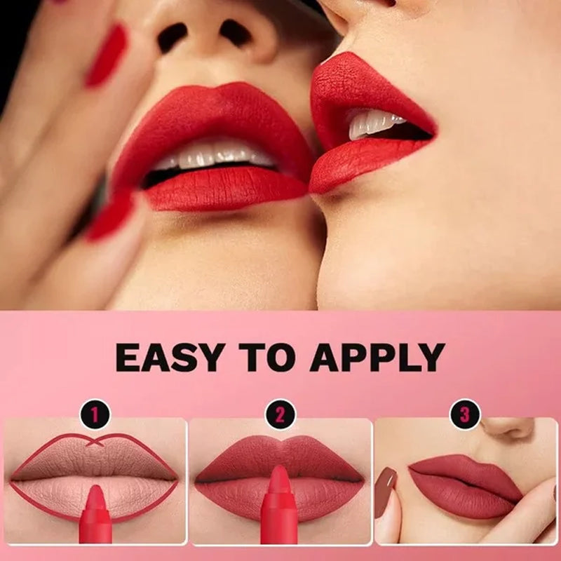 Avtoit | 12 Colors Matte Lipstick Pencil