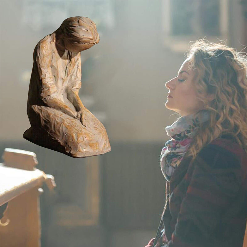 Avtoit | Sweet Hour of Prayer, beautiful hand-cast inspiring sculpture of a praying woman