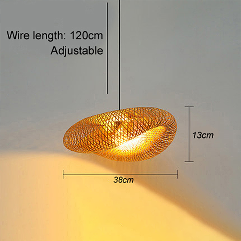 Avtoit | Rattan Woven Bamboo - Pendant Light - Led - Light