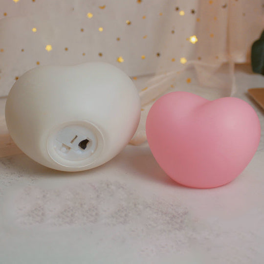 Avtoit | LuvSphere Silicone LED Night Light | Heart-Shaped Design | Table Lamp | Warm Mood Light | Decorative