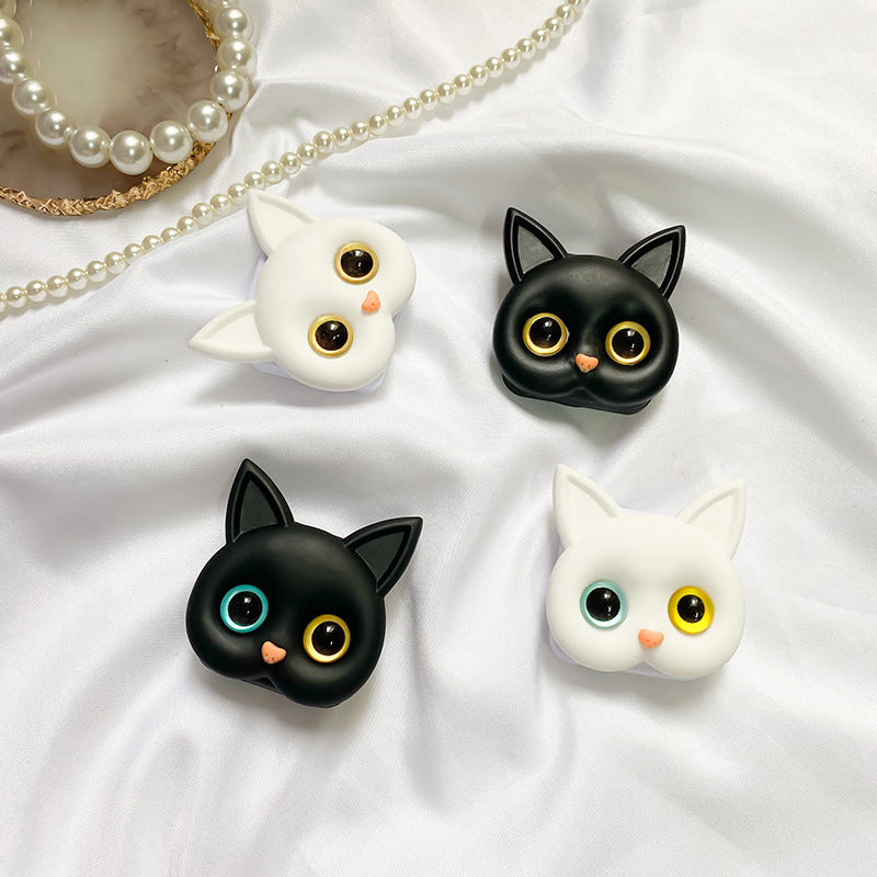 Avtoit | 3D cute kitten phone holder with mini mirror