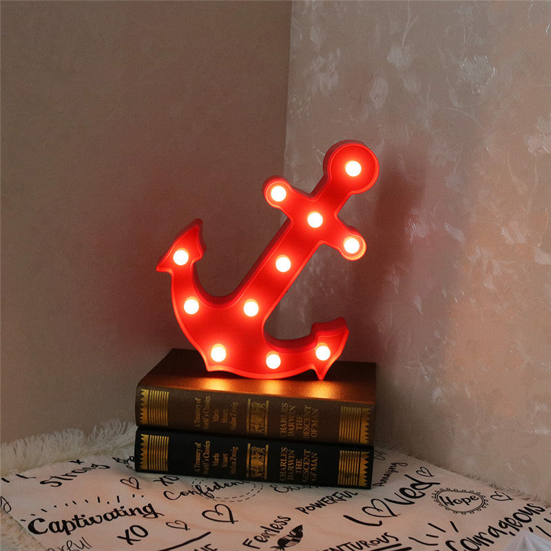 Avtoit | Scandinavian modern Boat Anchor ABS Battery LED Wall Sconce Lamp