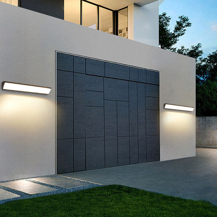 Avtoit | AquaBar Modern LED Outdoor Wall Light | Aluminum & Acrylic | Durable & Waterproof | Warm White | Various Sizes
