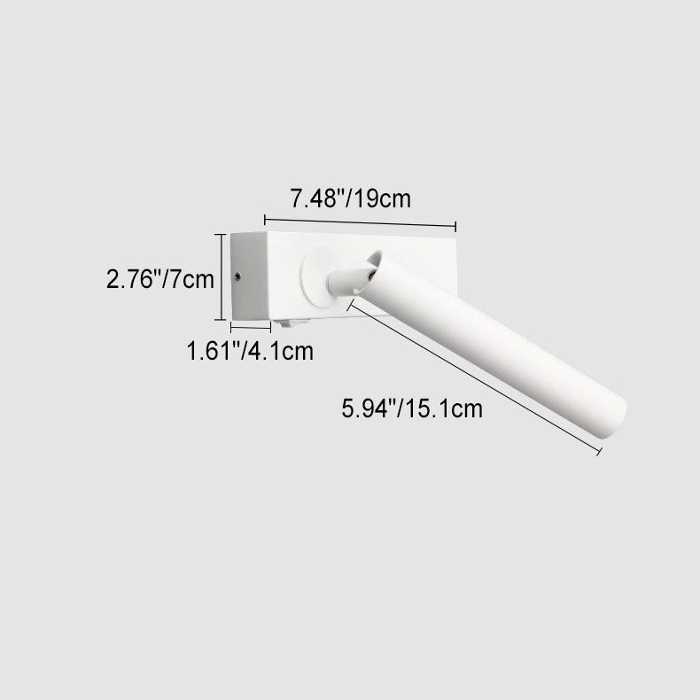 Avtoit | LumeFocus Rectangular LED Wall Light | Adjustable Angle | Minimalist Design | Reading Lamp | Warm Light