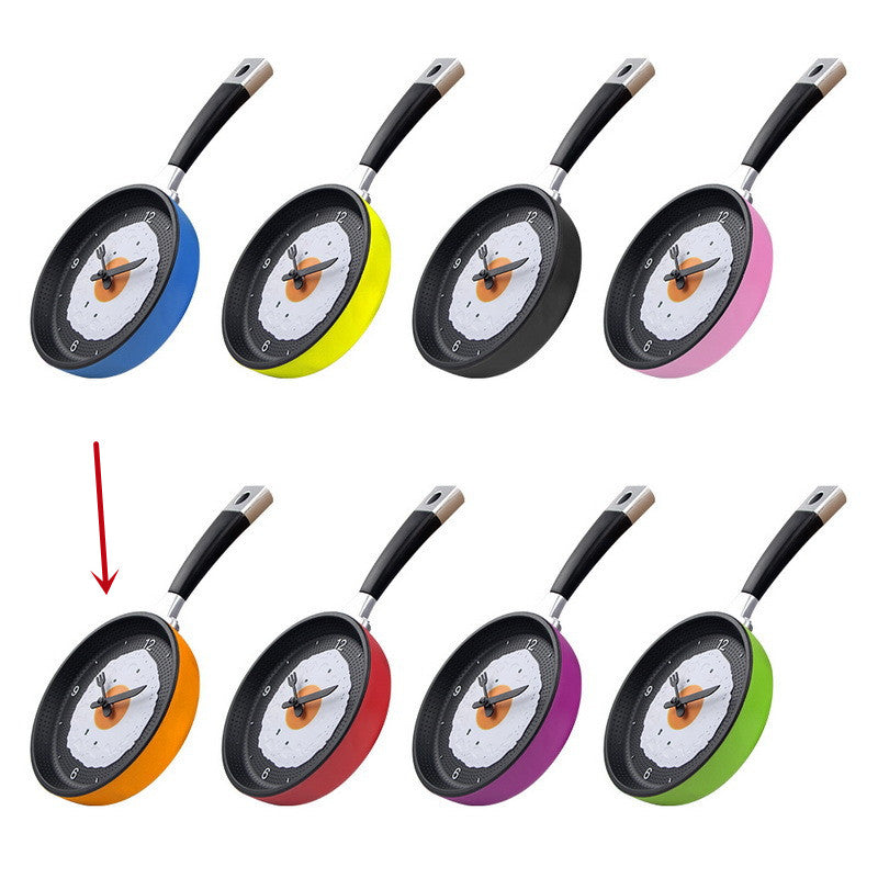 Avtoit | Fried Egg Pan Clock Silent Clock Wall Clock Wall Clock