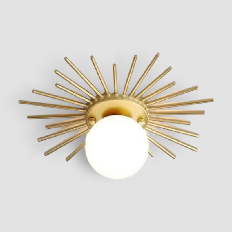 Avtoit | HaloBeam – Elegant Glass and Iron Wall Lamp for Classic Touch