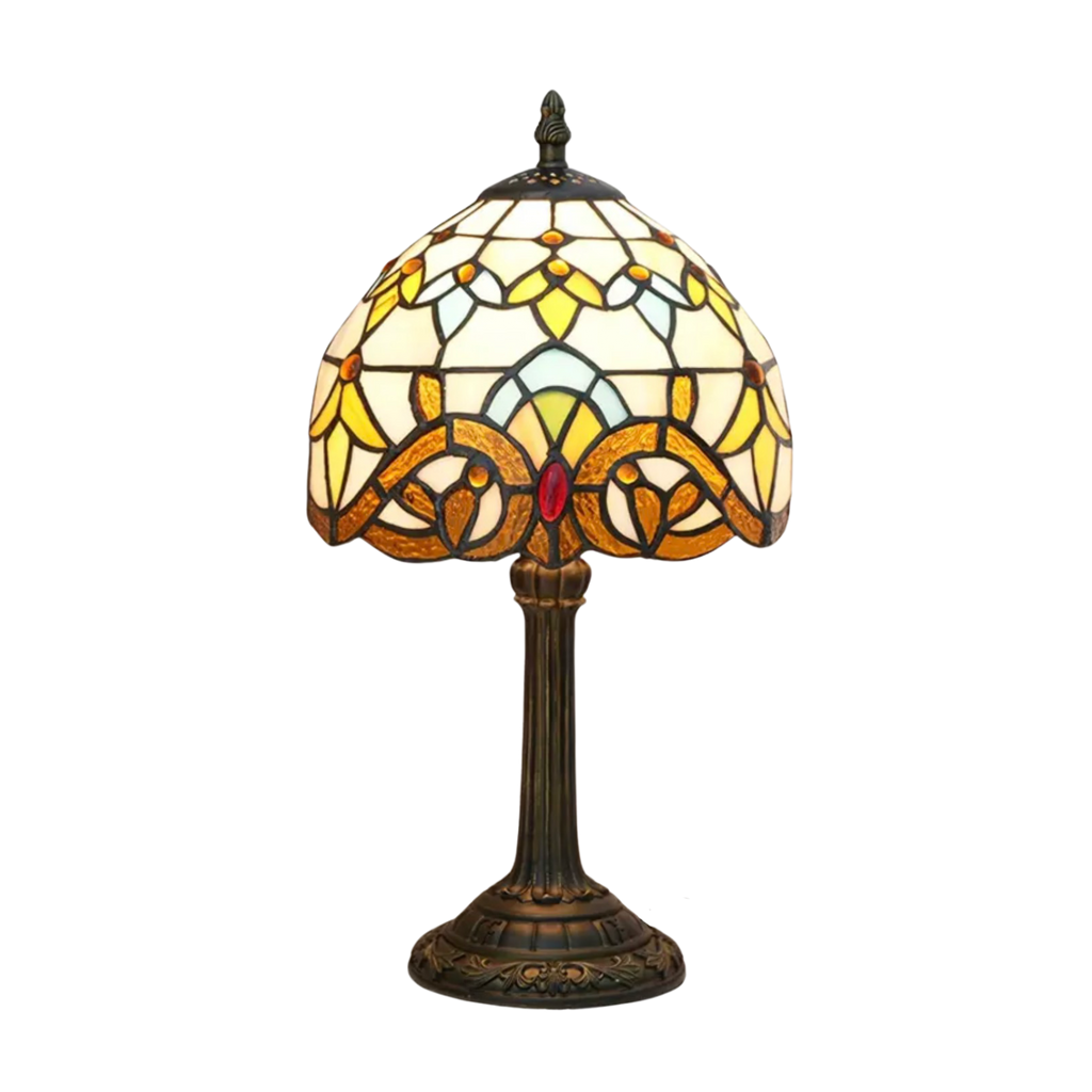 Avtoit | VerreMystique Tiffany Lamp – Timeless Stained Glass Table Lamp for Warm Ambient Lighting