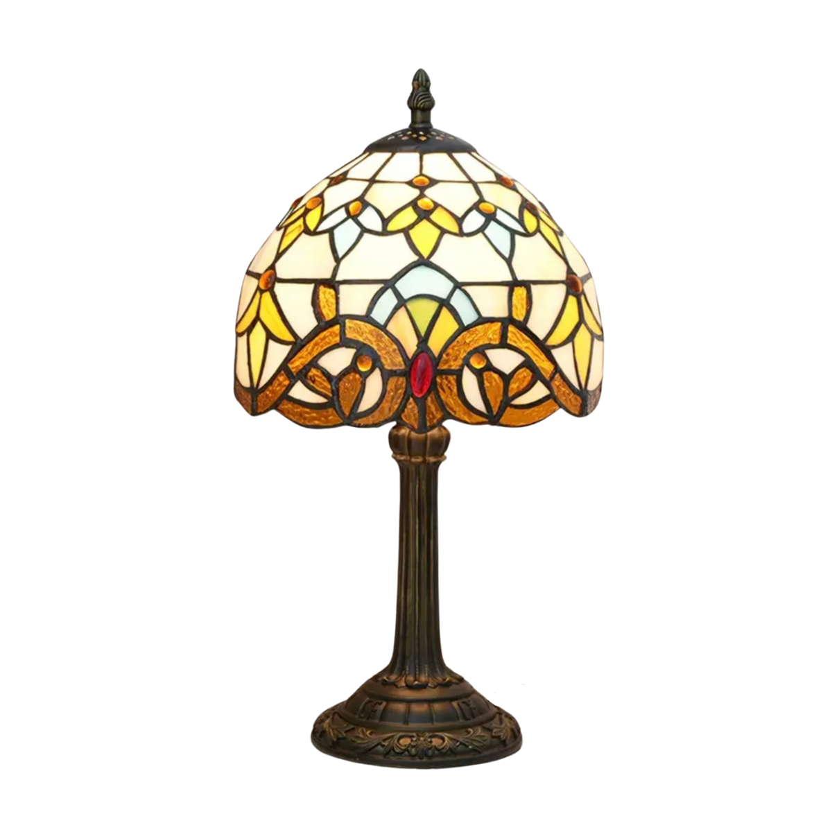 Avtoit | VerreMystique Tiffany Lamp – Timeless Stained Glass Table Lamp for Warm Ambient Lighting