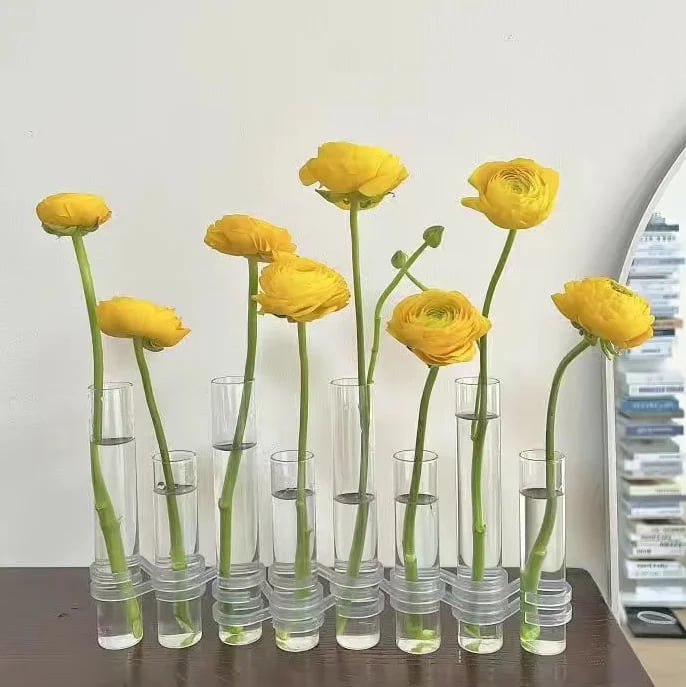 Avtoit | Flexible Flower Vases with Hinges | Modern Glass Tube Vase