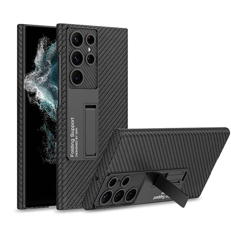 Avtoit | Luxurious, ultra-thin leather phone case, shockproof, for Samsung Galaxy 23