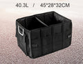 Avtoit | Multifunctional Foldable Car Trunk Storage Box, with 50L Large Capacity, Detachable Partition and Scratch-resistant and Easy-to-clean Design