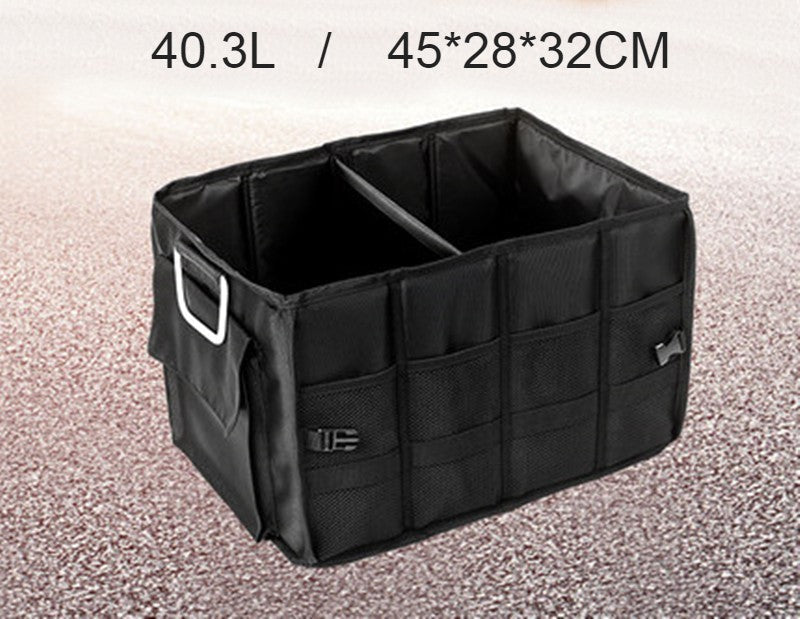 Avtoit | Multifunctional Foldable Car Trunk Storage Box, with 50L Large Capacity, Detachable Partition and Scratch-resistant and Easy-to-clean Design