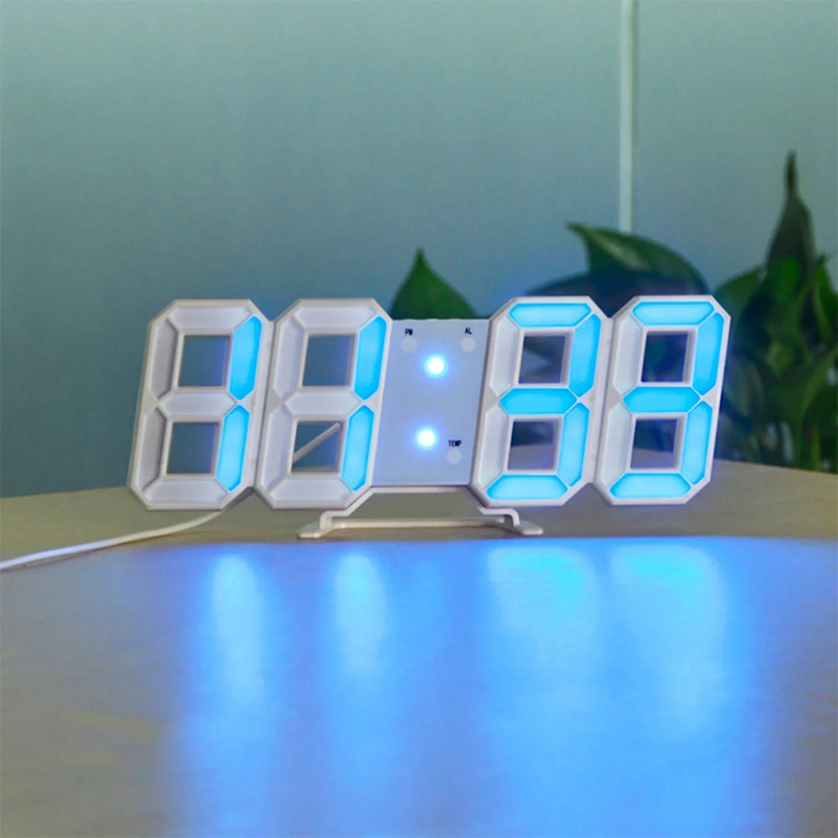 Avtoit | LumiSync 3D LED Wall Clock – Modern Digital Clock with Dimmer Lighting