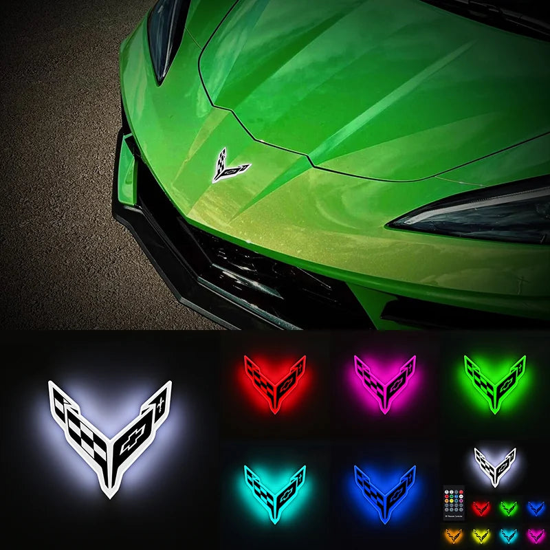 Corvette C8 Illuminated Car Emblem