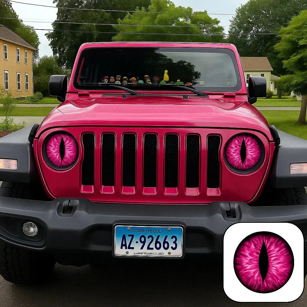 Avtoit | 1 Pair of Headlight Stickers – Eye-catching Design with Personality