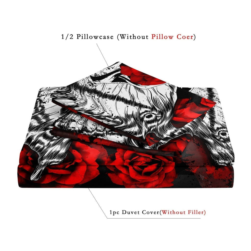 Avtoit | GothicLuxe - Skull & Rose-Themed Bed Set