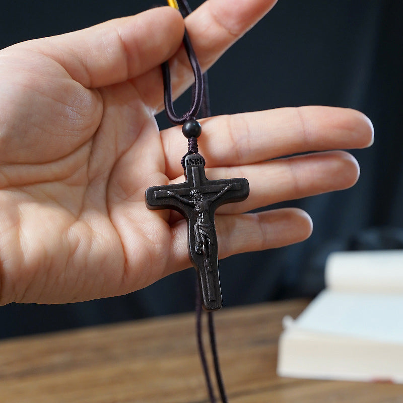 Avtoit | Jesus-Cross-Necklace made of Wood