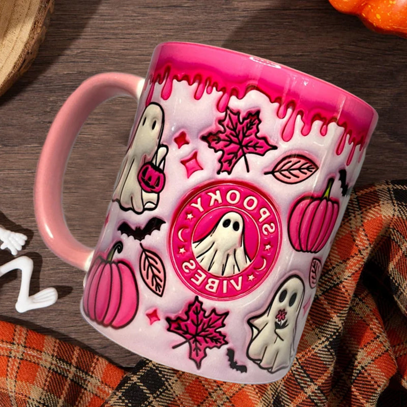 Avtoit | Pumpkin Coffee Mug with Ghost