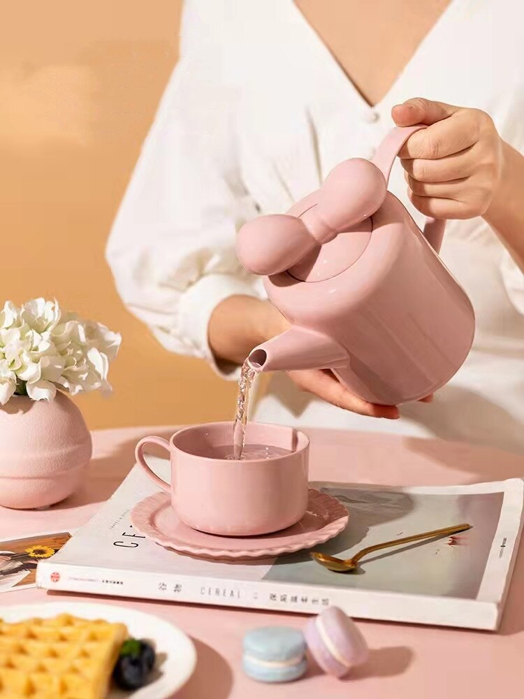 Avtoit | Bow Knot Design Porcelain Tea Pot