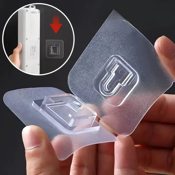 Avtoit | 10 Pair Transparent Wall Hooks – Strongly Adhesive & Versatile