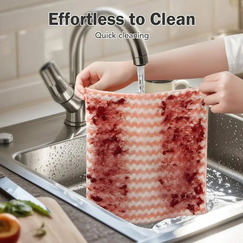 Avtoit | 10 pieces reusable microfiber cleaning cloth for kitchen and surfaces