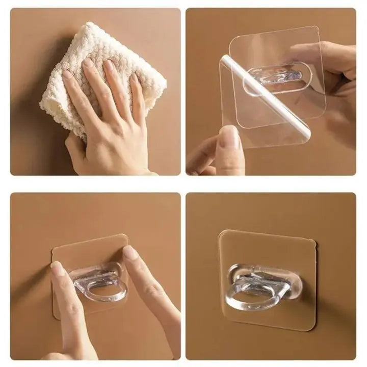 Avtoit | 10 pieces | Self-adhesive round wall hooks – versatile use