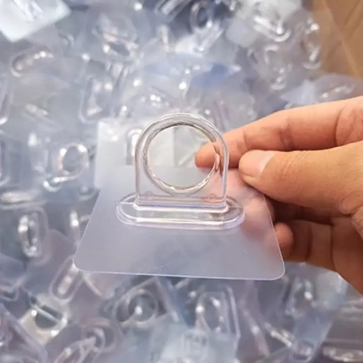 Avtoit | 10 pieces | Self-adhesive round wall hooks – versatile use
